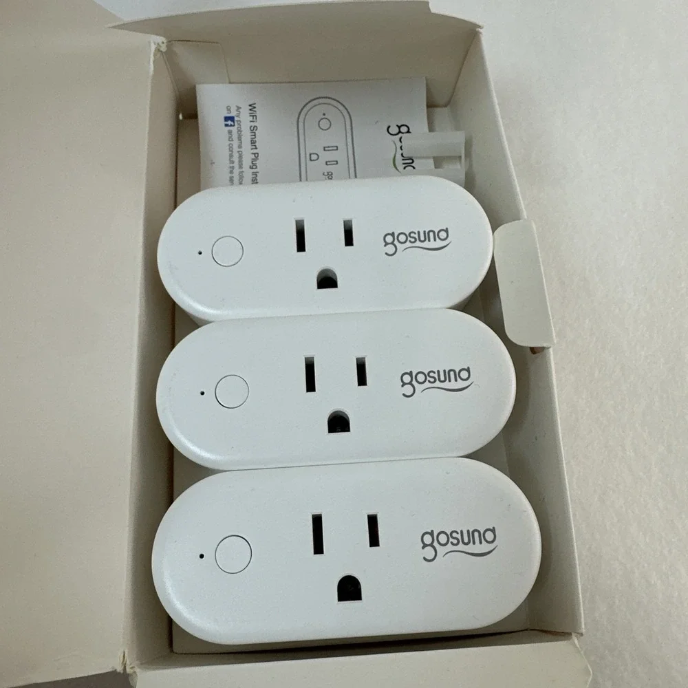 Gosund Wi-Fi Smart Plug 3-Pack Open Box Alexa Google Assistant WP3